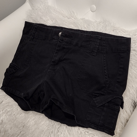 Guess Pants - Black gap linen shorts cargo 27